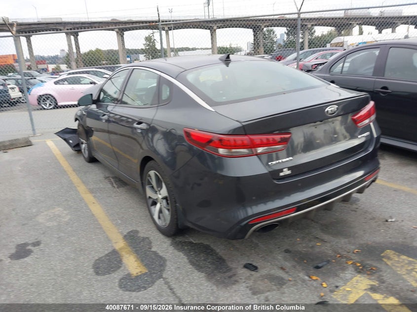 Vin: 5xxgw4l29gg009693, lot: 30106487, kia optima sx 20163