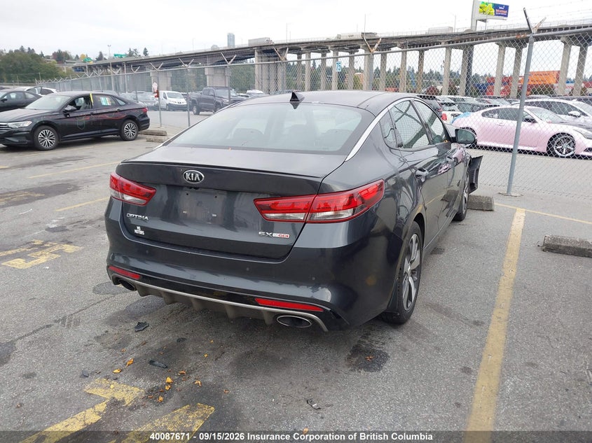 Vin: 5xxgw4l29gg009693, lot: 30106487, kia optima sx 20164