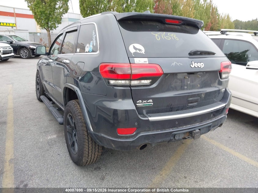 Vin: 1c4rjfcmxec394568, lot: 30106519, jeep grand cherokee overland 20143