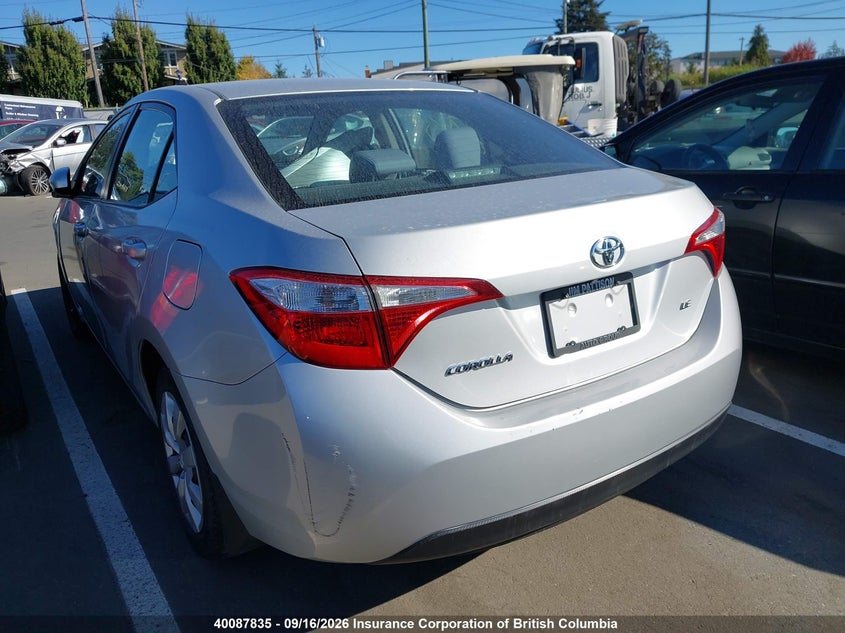 Vin: 2t1burhexfc335962, lot: 30106678, toyota corolla le 20153