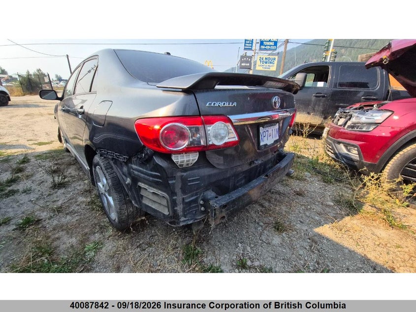 Vin: 2t1bu4ee4cc873849, lot: 30106685, toyota corolla s/le 20123