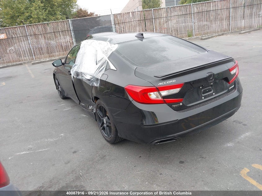 Vin: 1hgcv1f34ja805986, lot: 30106773, honda accord sport 20183