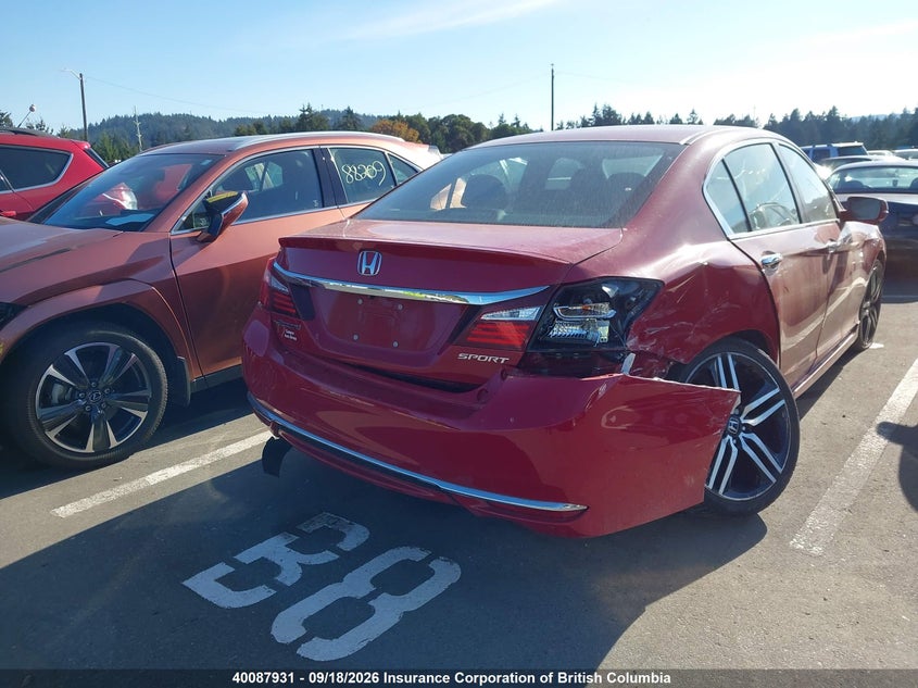 Vin: 1hgcr2e5xha809905, lot: 30106795, honda accord sport 20174
