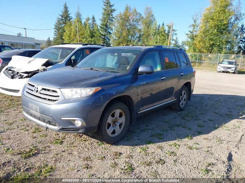 Vin: 5tddk3eh7ds231329, lot: 30106880, toyota highlander limited 20132