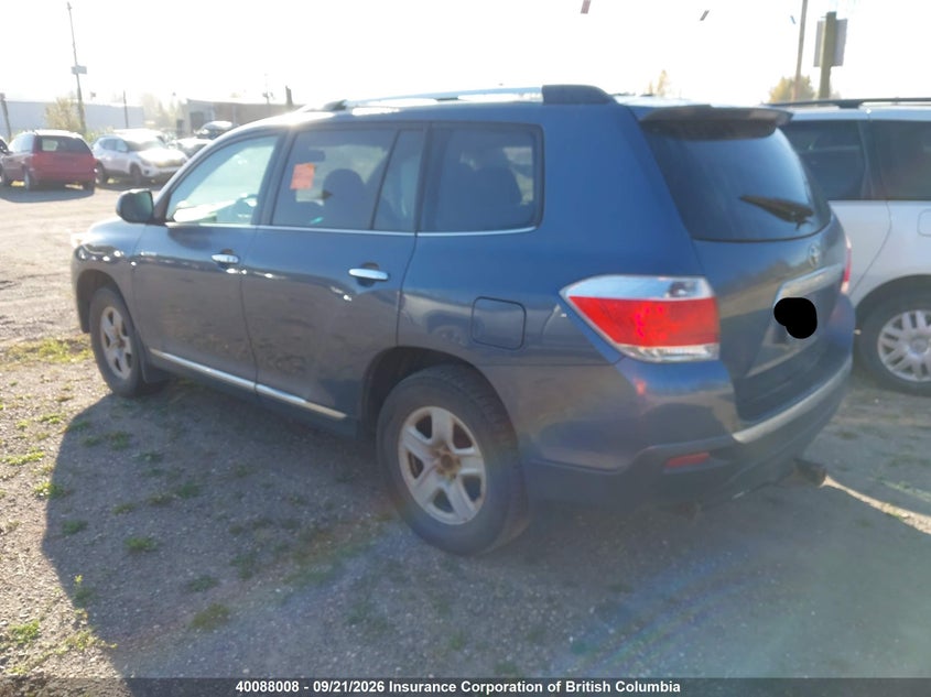 Vin: 5tddk3eh7ds231329, lot: 30106880, toyota highlander limited 20133