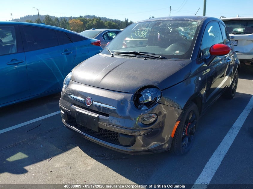 Vin: 3c3cffar7gt209829, lot: 30106881, fiat 500 20162