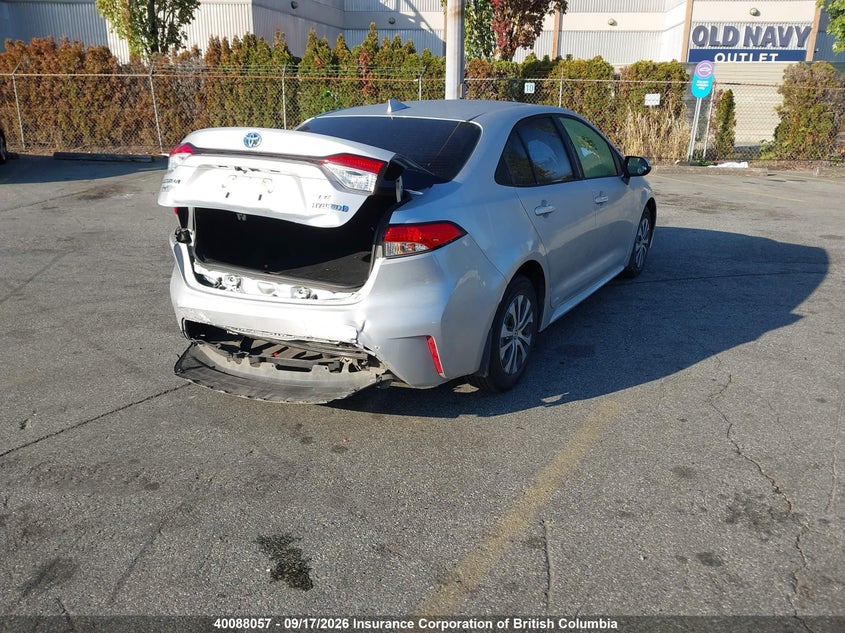 Vin: jtdbdmhe9pj000569, lot: 30106937, toyota corolla hybrid le 20234