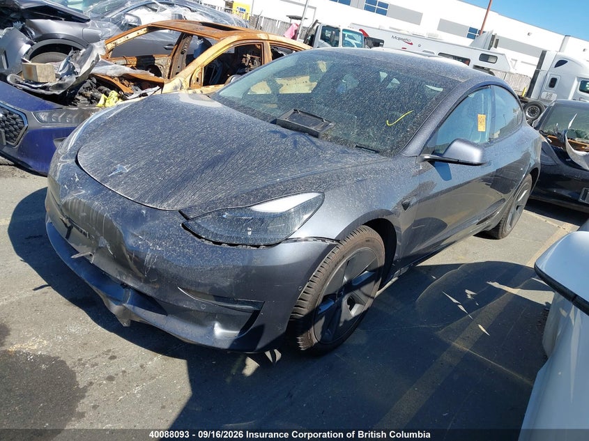Vin: 5yj3e1ea0mf092420, lot: 30106978, tesla model 3 20212