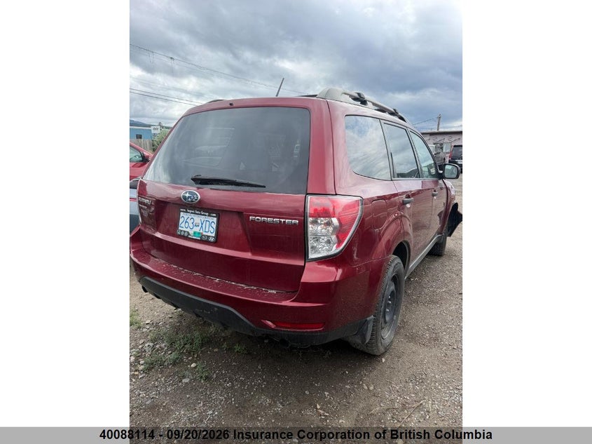 Vin: jf2shcbc6bh761129, lot: 30107005, subaru forester 2.5x 20114