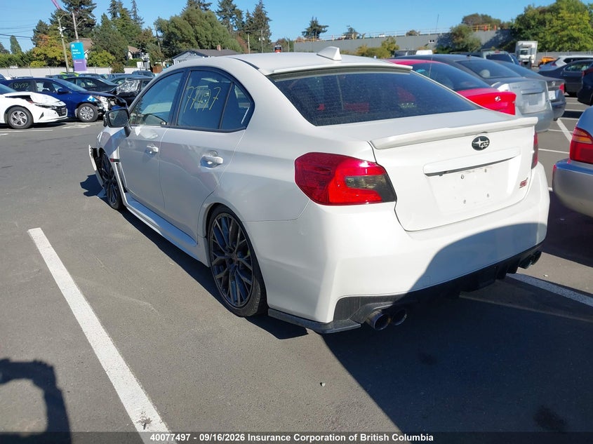Vin: jf1va2t63j9811180, lot: 30107070, subaru wrx sti limited 20183