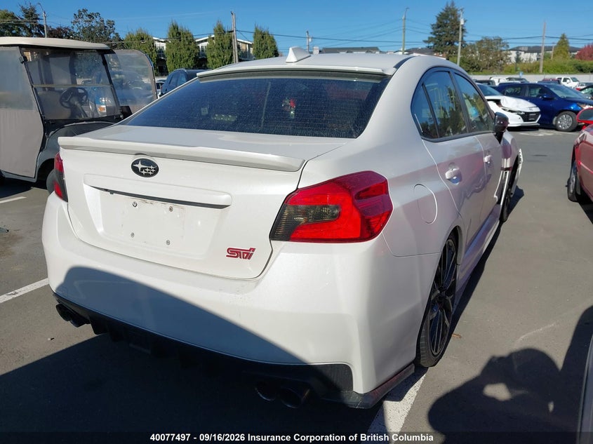 Vin: jf1va2t63j9811180, lot: 30107070, subaru wrx sti limited 20184