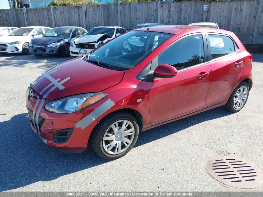 Vin: jm1de1ky9e0185801, lot: 30107154, mazda mazda2 sport 20142
