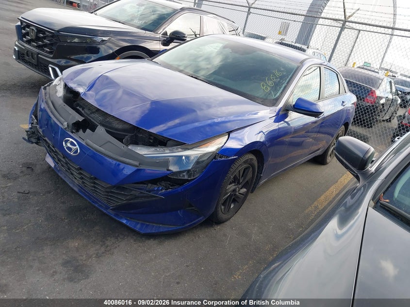 Vin: kmhlm4ag3mu087715, lot: 30107223, hyundai elantra sel 20212