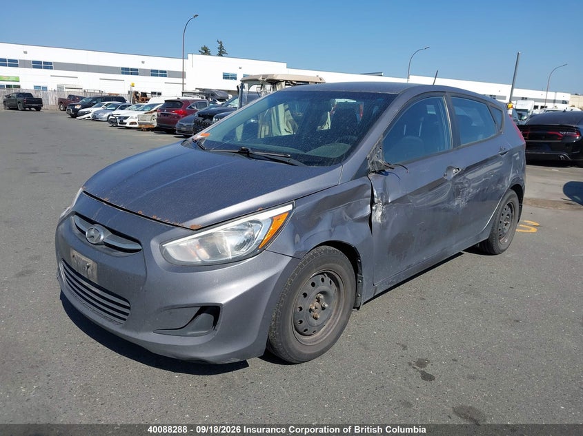 Vin: kmhct5ae3fu227224, lot: 30107233, hyundai accent gs 20152