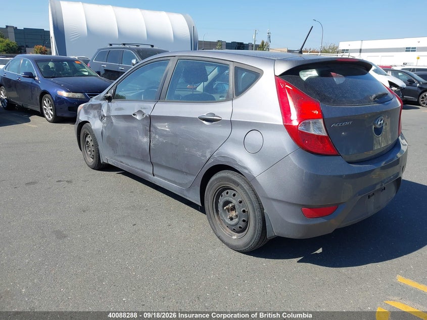 Vin: kmhct5ae3fu227224, lot: 30107233, hyundai accent gs 20153