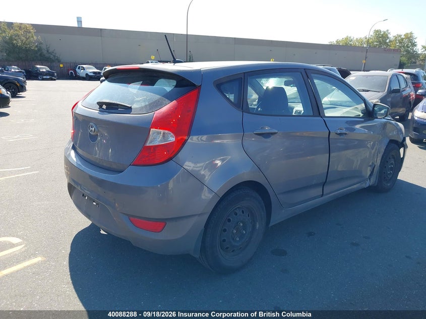 Vin: kmhct5ae3fu227224, lot: 30107233, hyundai accent gs 20154