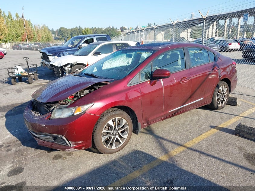 Vin: 2hgfb2f59eh035580, lot: 30107356, honda civic 20142