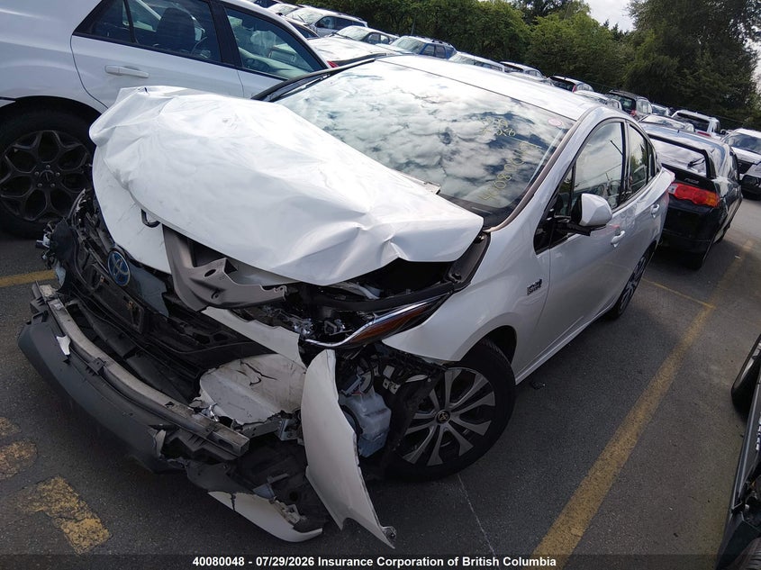 Vin: jtdkarfp9l3152165, lot: 30107399, toyota prius prime le/xle/limited 20202