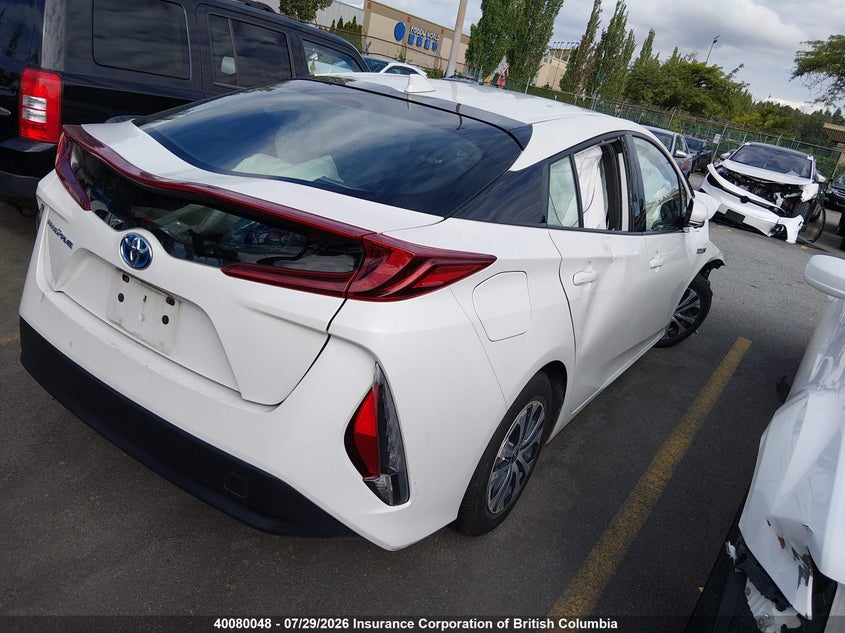 Vin: jtdkarfp9l3152165, lot: 30107399, toyota prius prime le/xle/limited 20204