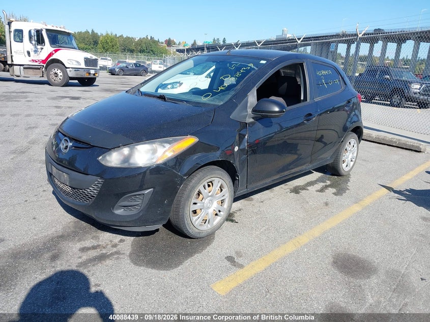 Vin: jm1de1ky2d0163833, lot: 30107414, mazda mazda2 20132