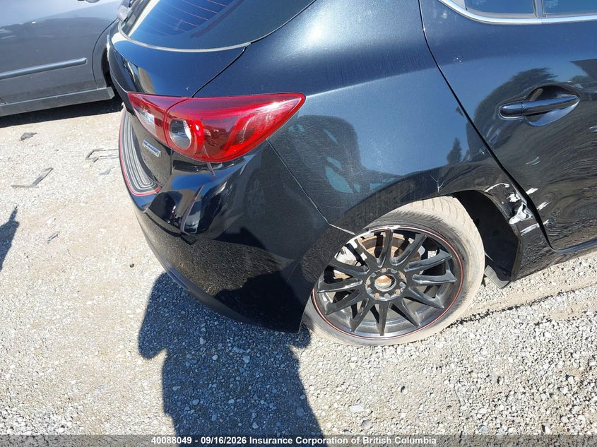Vin: jm1bm1m38e1167411, lot: 30107481, mazda 3 grand touring 20144
