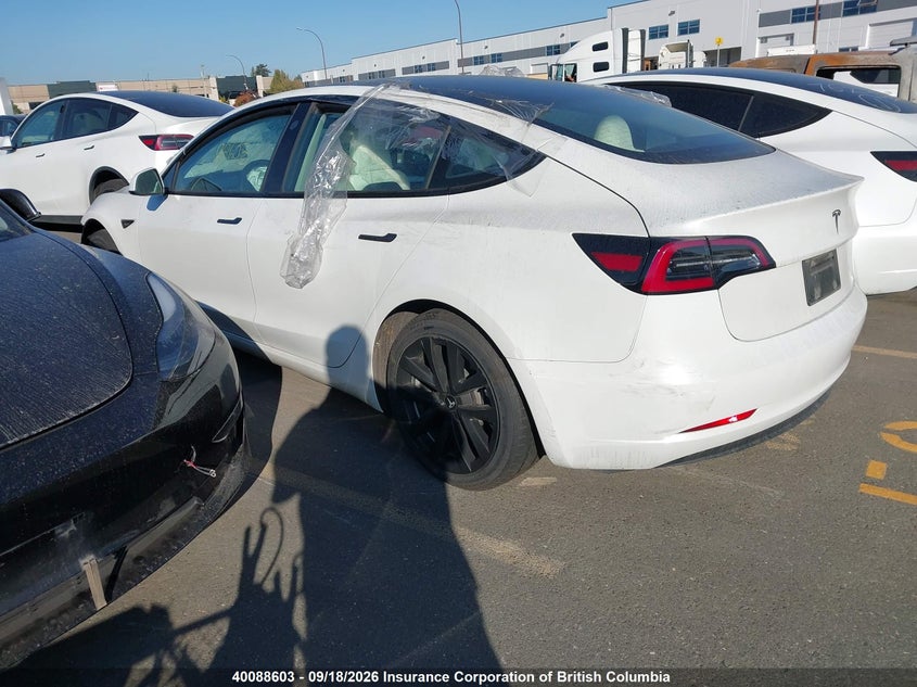 Vin: 5yj3e1ea6pf559151, lot: 30107616, tesla model 3 rwd 20233