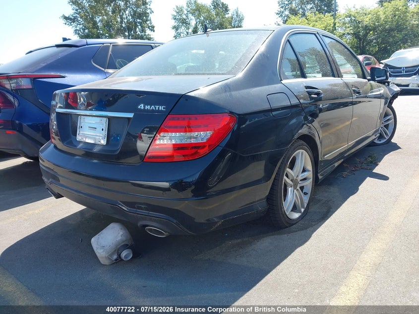 Vin: wddgf8ab6da795721, lot: 30107653, mercedes-benz c 300 4matic 20134