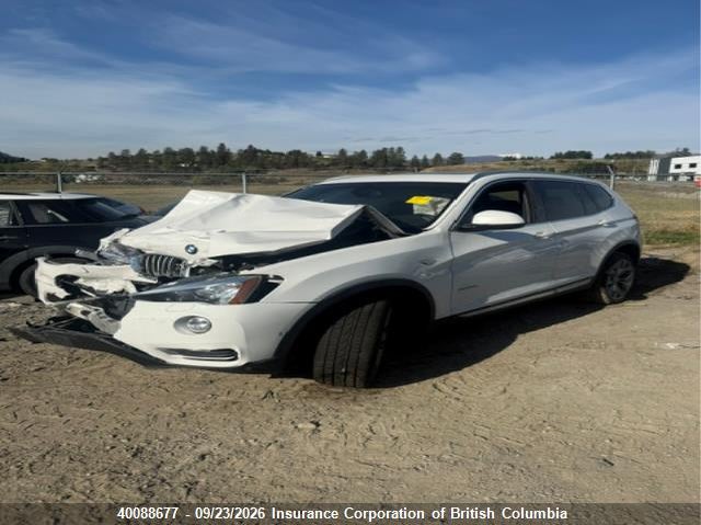 Vin: 5uxwx9c50g0d76954, lot: 30107705, bmw x3 20162