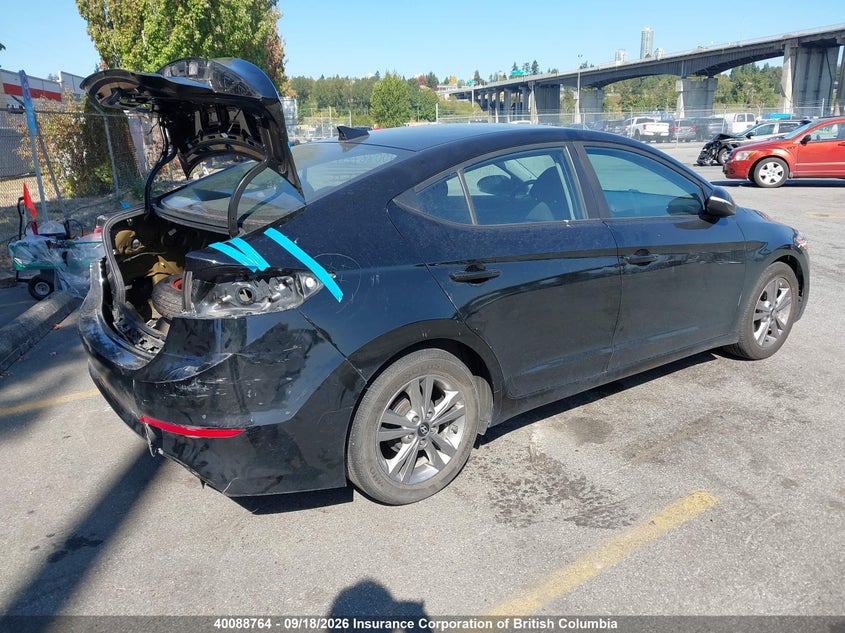 Vin: kmhd84lf3ju582537, lot: 30107814, hyundai elantra sel/value/limited 20184