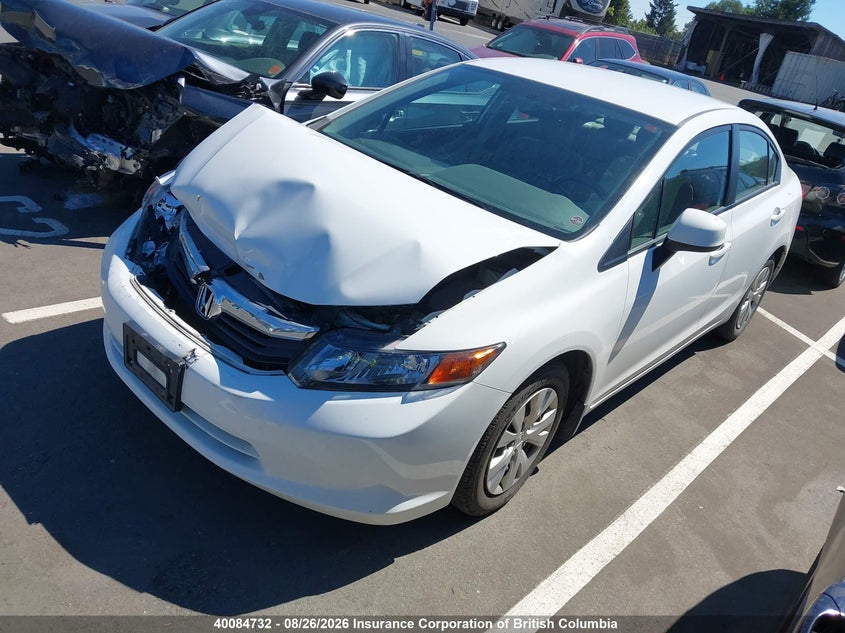 Vin: 2hgfb2f47ch103167, lot: 30107928, honda civic lx 20122