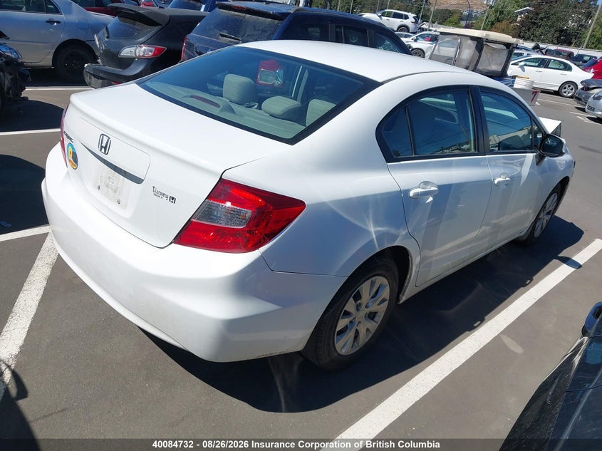 Vin: 2hgfb2f47ch103167, lot: 30107928, honda civic lx 20124
