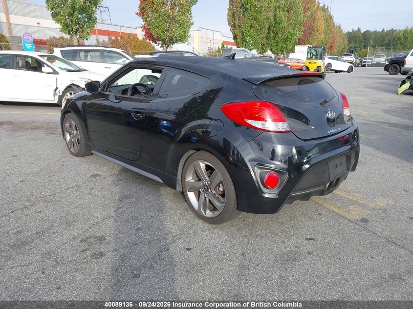 Vin: kmhtc6ae0du086194, lot: 30108269, hyundai veloster turbo 20133