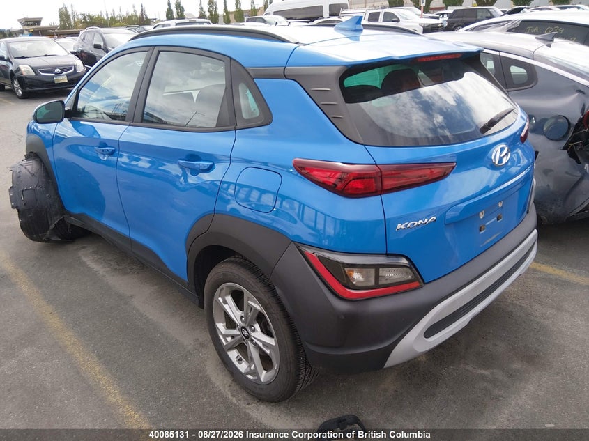 Vin: km8k6cab8nu796825, lot: 30108285, hyundai kona sel 20223