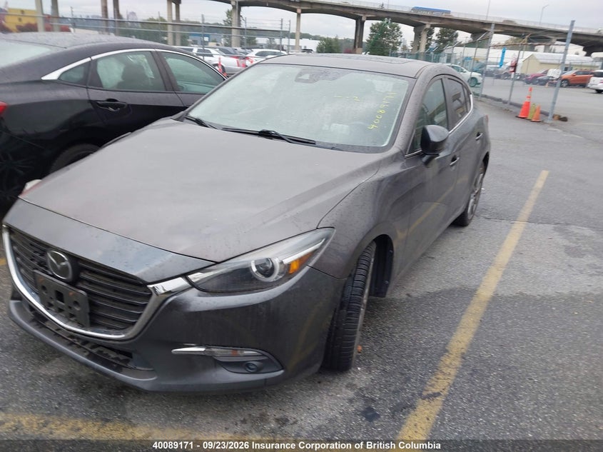Vin: 3mzbn1m39jm238798, lot: 30108308, mazda 3 grand touring 20182