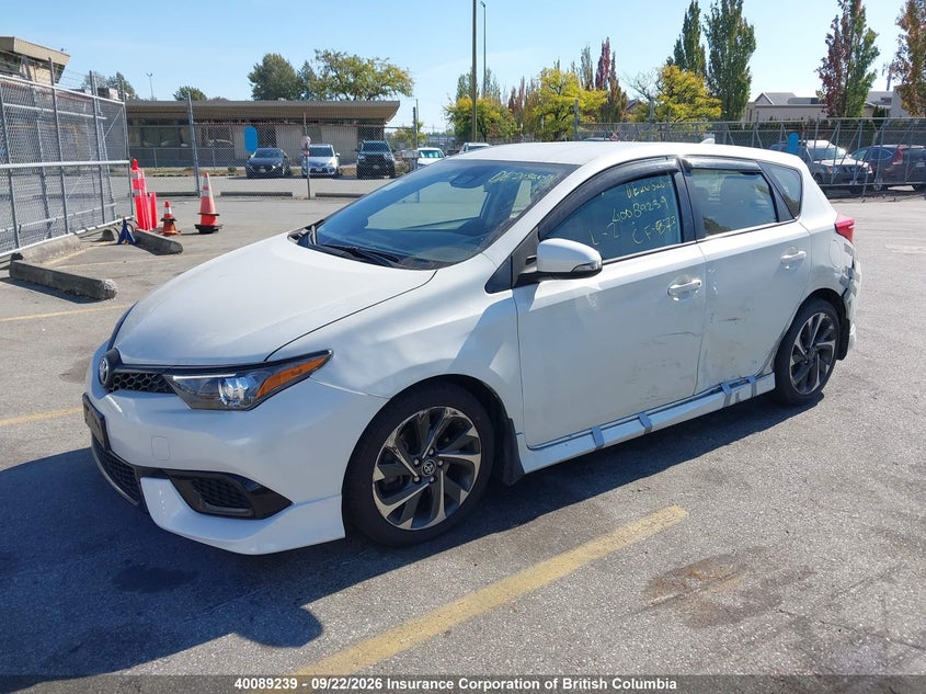Vin: jtnkarje4hj524614, lot: 30108391, toyota corolla im 20172