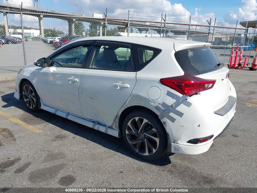 Vin: jtnkarje4hj524614, lot: 30108391, toyota corolla im 20173