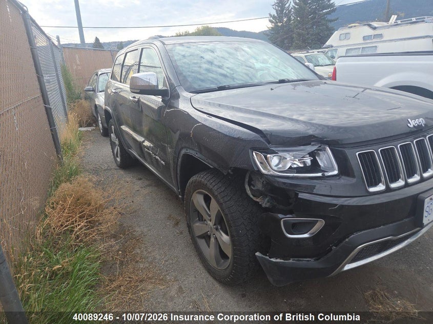 2015 Jeep Grand Cherokee Limited, Удар спереди, IAAI, VIN 1C4RJFBG7FC874712
