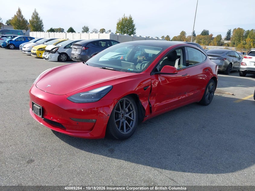 Vin: lrw3e1eb7pc851314, lot: 30108443, tesla model 3 20232
