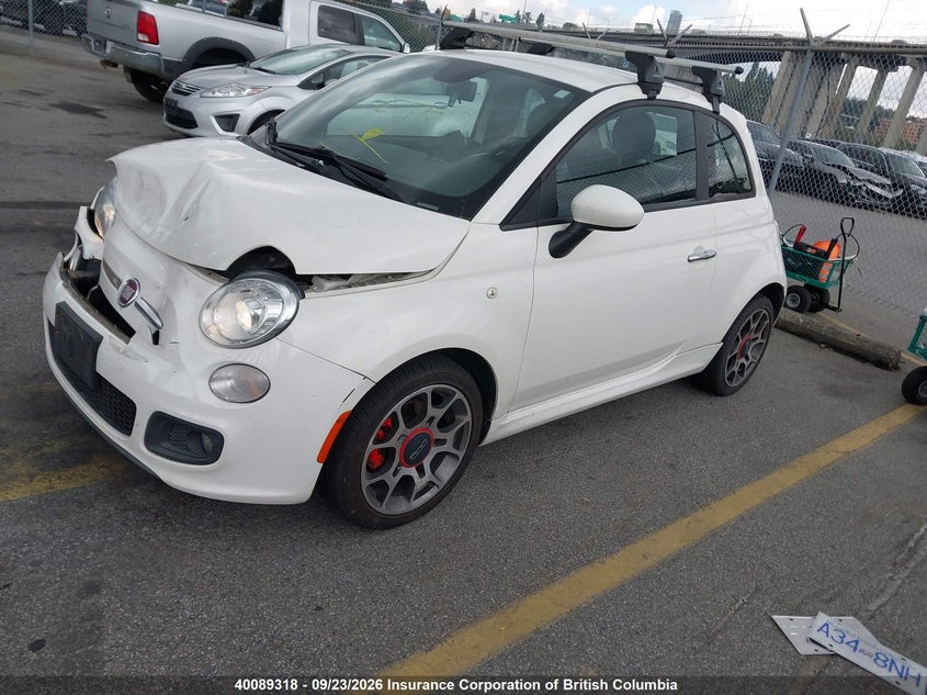 Vin: 3c3cffbr2dt684377, lot: 30108486, fiat 500 20132