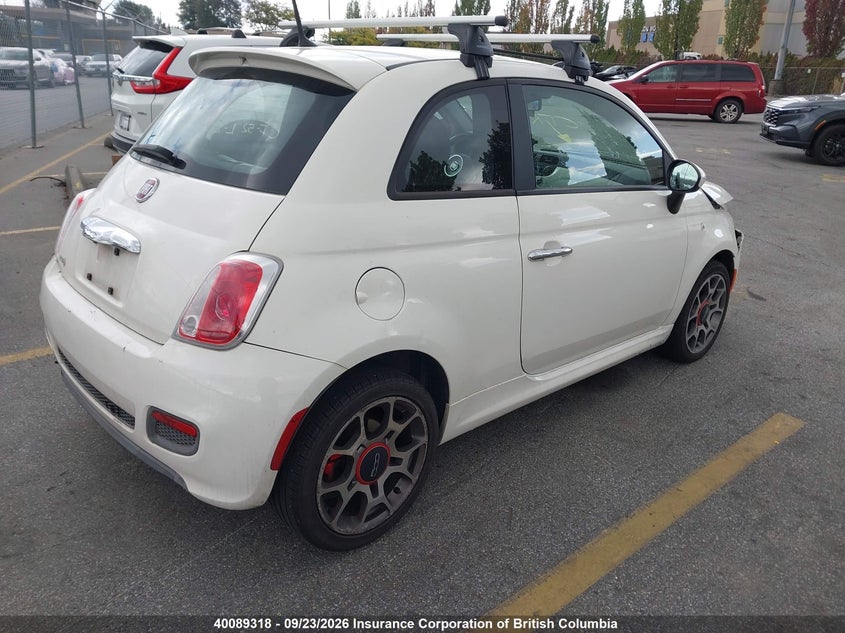 Vin: 3c3cffbr2dt684377, lot: 30108486, fiat 500 20134