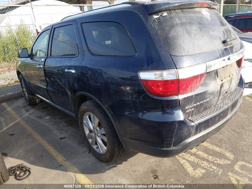 Vin: 1c4rdjdgxdc684326, lot: 30108634, dodge durango crew 20133