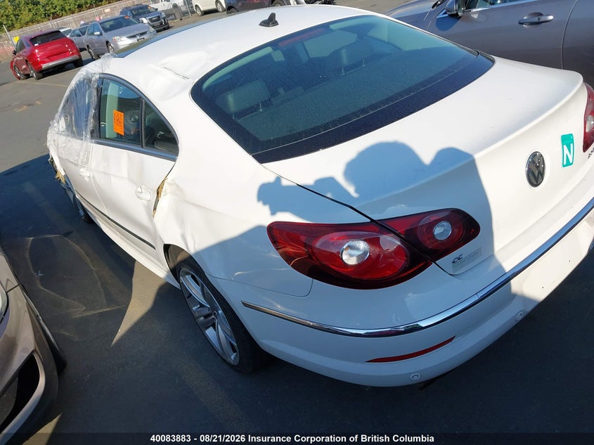 Vin: wvwhn9an1ce541634, lot: 30108645, volkswagen cc luxury 20123