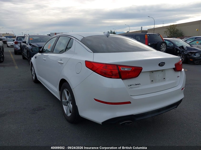 Vin: knagm4a75e5465063, lot: 30108796, kia optima lx 20143