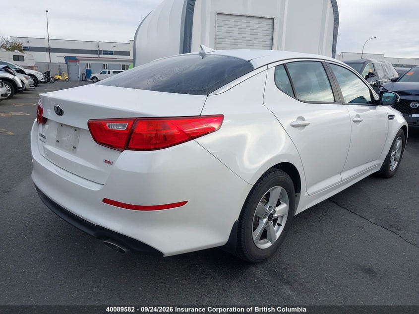 Vin: knagm4a75e5465063, lot: 30108796, kia optima lx 20144