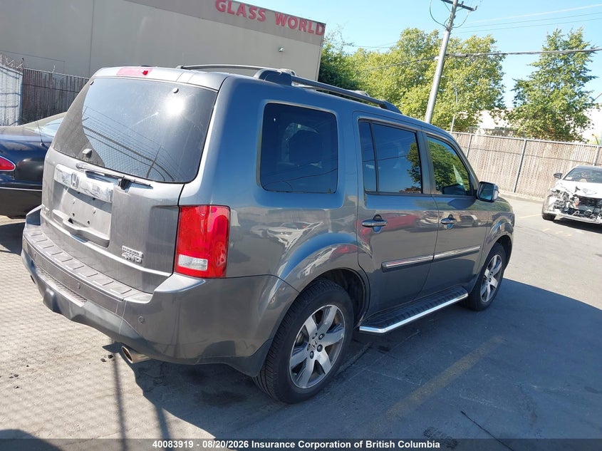 Vin: 5fnyf4h91db505211, lot: 30108800, honda pilot touring 20134