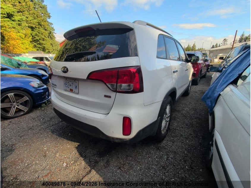 Vin: 5xyktca66eg527532, lot: 30109158, kia sorento lx 20144