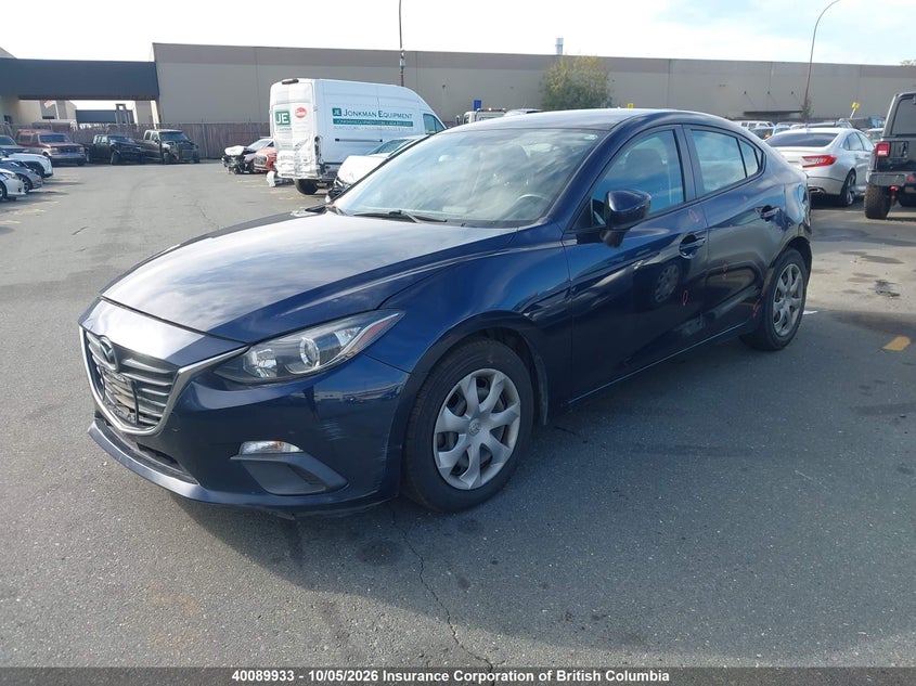 Vin: 3mzbm1u73fm124826, lot: 30109225, mazda mazda3 gx 20152
