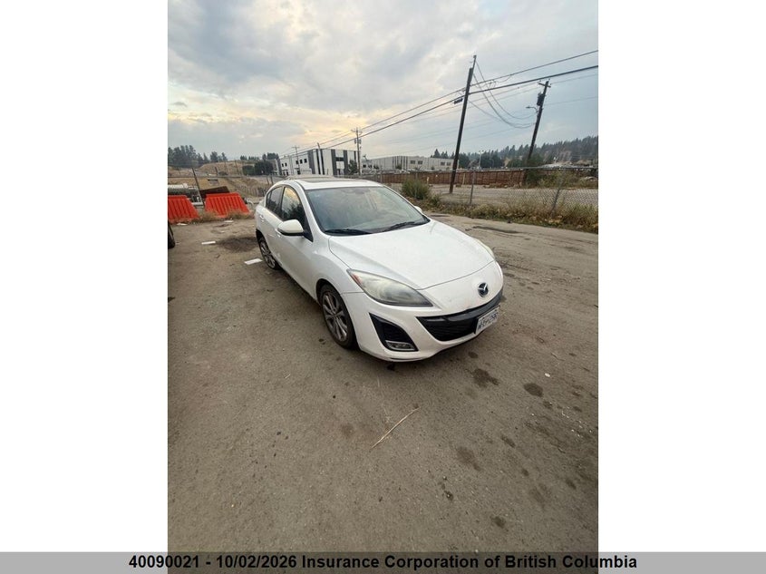 Vin: jm1bl1s56a1323723, lot: 30109321, mazda 3 s 20101
