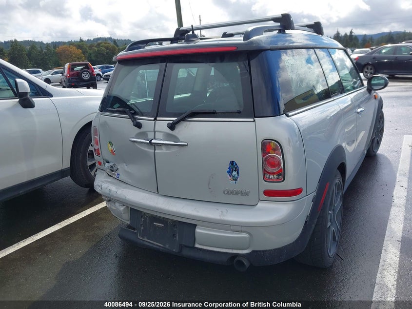 Vin: wmwzf3c58bty00073, lot: 30109504, mini cooper clubman 20114