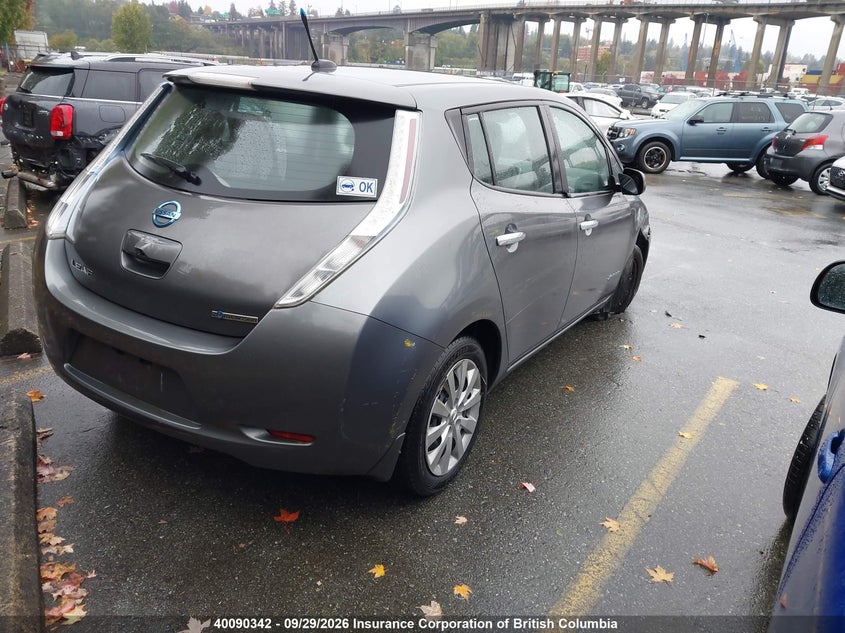 Vin: 1n4az0cp0ec334608, lot: 30109716, nissan leaf 20144